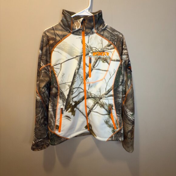 Womens FXR Softshell (Camo and Orange) - Picture 1 of 3